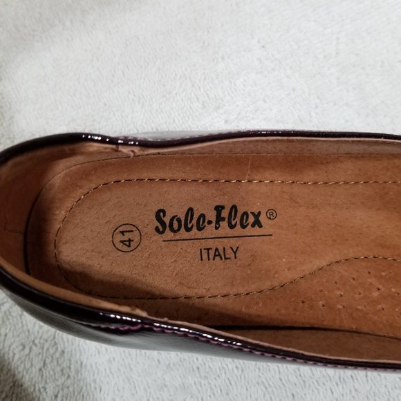 Soft-Flex burgundy wedge heel shoes - Picture 7 of 7